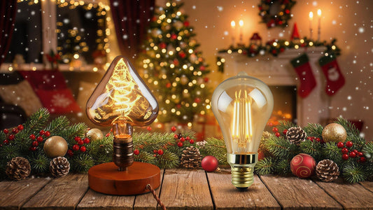 frohe weihnachten Dekorative Glühbirne