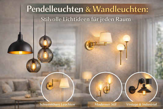 Pendelleuchten & Wandleuchten: Stilvolle Lichtideen für jeden Raum