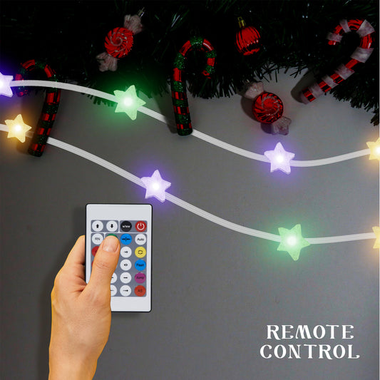 Weihnachten Neujahr Dekoration Outdoor/Indoor Weihnachtsbaum LED Lichterketten mit Fernbedienung Sternenfee dekorative LED Beleuchtung ~2805