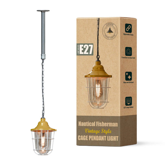 Vintage Hängelampe E27 Käfigschirm | Industrieller Stil ~3402