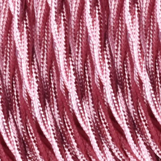 Modernes Lampenkabel Rosa Stoffkabel 0,75mm²