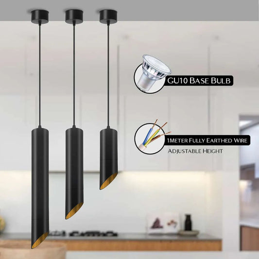 Wohnzimmer DeckPendelleuchte Hängelampen Schwarz