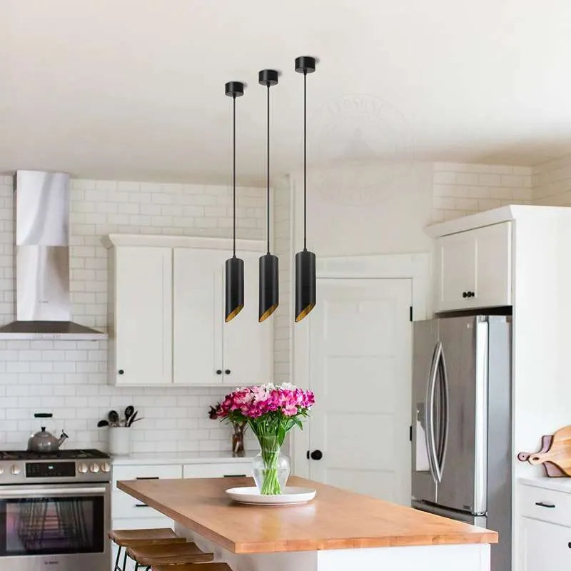 Wohnzimmer DeckPendelleuchte Hängelampen Schwarz