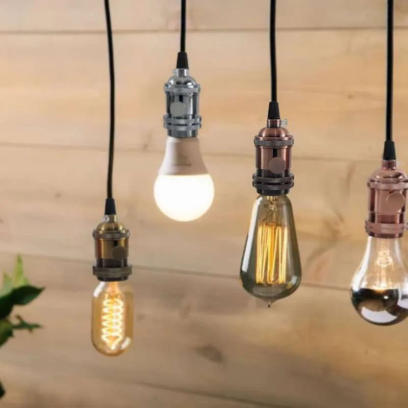 Lampenfassung, Lampenfassung, E27-Lampenfassung, Glühbirnenfassung, E27-Schraubbirne, Vintage-Glühbirnenfassungen, ES-Schraubbirne, Lampenfassung, Edison-Lampensockel