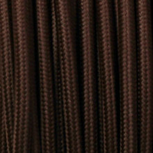 Vintage 2-adriges Kabel braun rund -Hängelampe~2659
