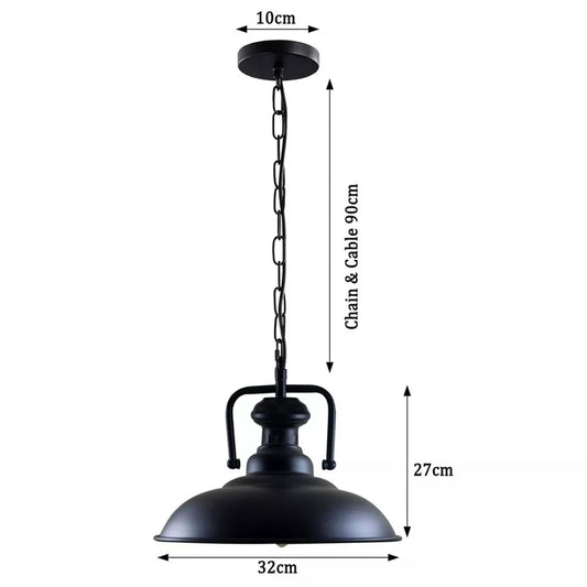 led industrial metal light
