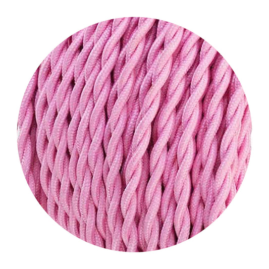 Stoffkabel rund 2x0,75mm² bei Rosa