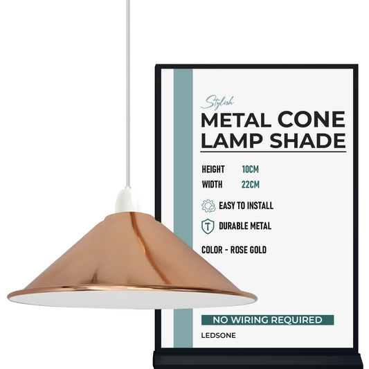 2er Set Lampenschirm Industrie Vintage E27 Metall Ø 22cm ~3381