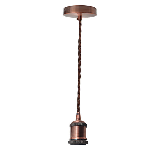 1m snoet kabel og kobber lampeholder pendellamper ~ 1431