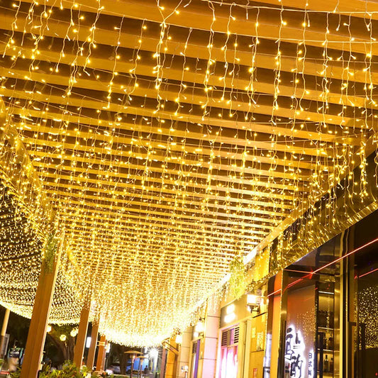 Kerst LED Gordijn String Light Dekorationer til hjemme~2804