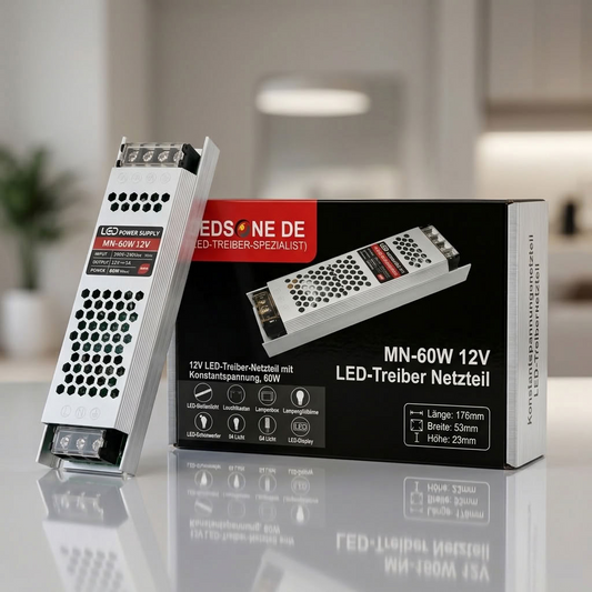 IP20 Slim LED strømforsyning 12V DC¦ 60W¦100W¦150W¦200W¦300W¦intern transformer~2561