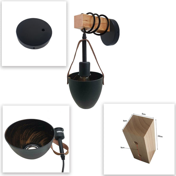 Vintage Wandlampe | Industrielle Retro Wandleuchten~2610