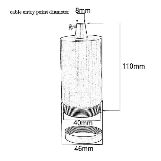 Lampenfassung, Glühbirnenfassung, E27-Lampenfassung, Glühbirnenfassung, E27-Schraubbirne, Vintage-Glühbirnenfassungen, E27-Schraubbirnen-Lampenfassung, Edison-Lampensockel