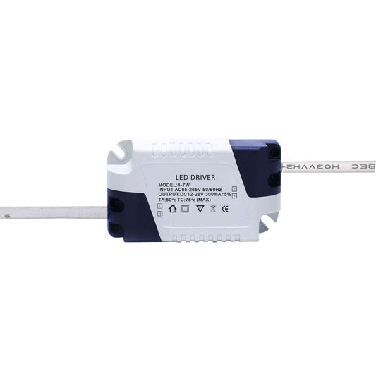 Kompakt mini LED-driver 4-7W, 12-25V DC, konstant strøm ~1109
