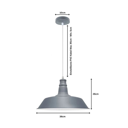 Retro hængelampe pendellampe vintage loftslampe industrielt design E27~3310