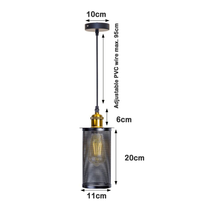 Birdcage Lampe - schwarze Pendelleuchte
