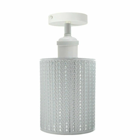 Industrielle Deckenleuchte Drahtkäfig–E27, mehrere Farben~3164