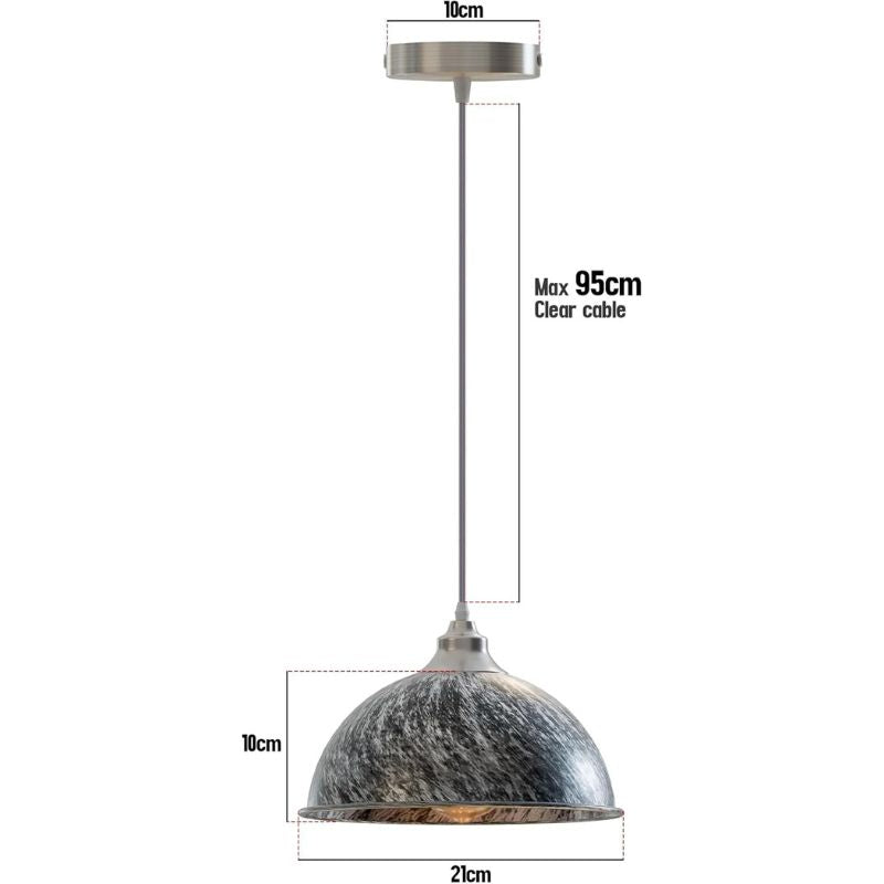 Deckenlampe im Retro-Look mit E27-Fassung