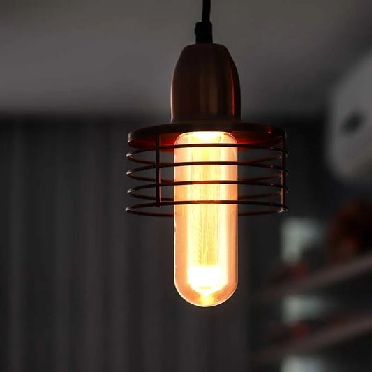 Retro T45-165 E27 Fassung Mit Glühbirne