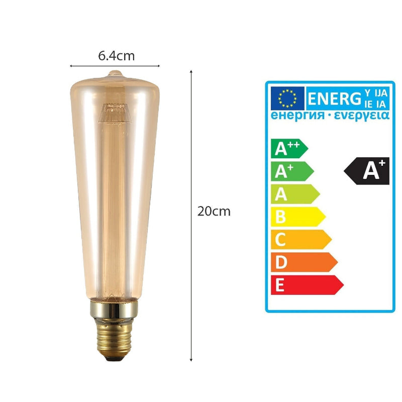 Deko Glühbirne E27 2000K Warmes Edison LED Lampe 3W