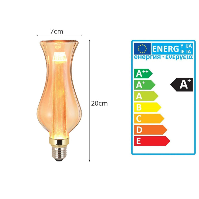 Deko Glühbirne E27 2000K Warmes Edison LED Lampe 3W
