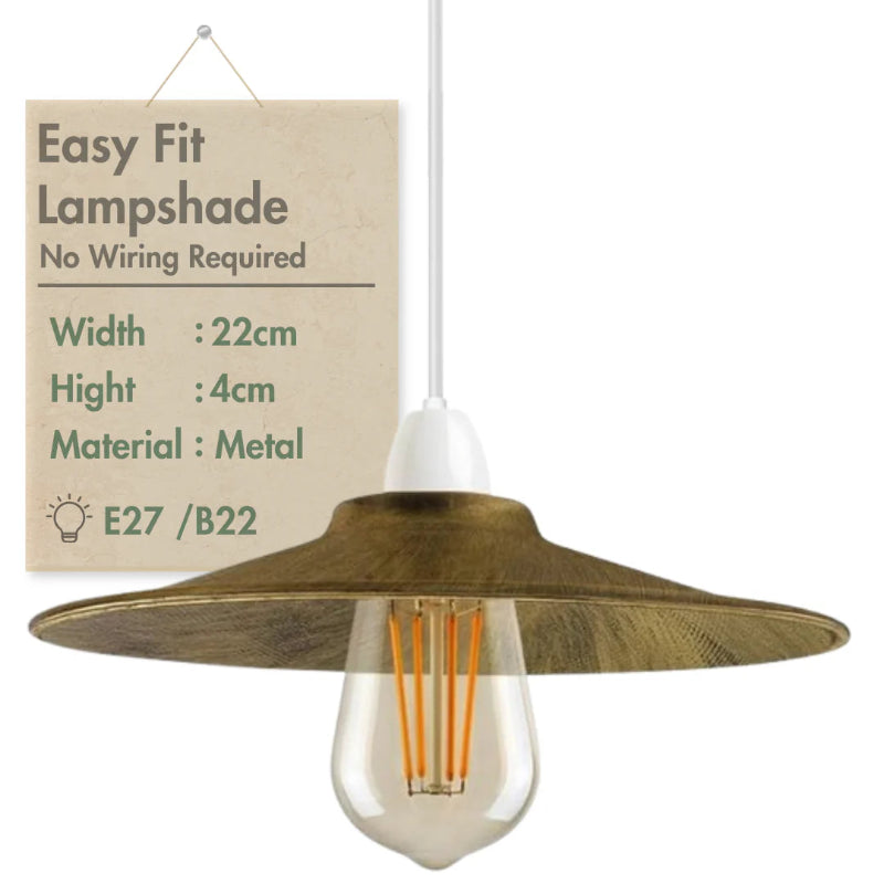 Flacher Lampenschirm