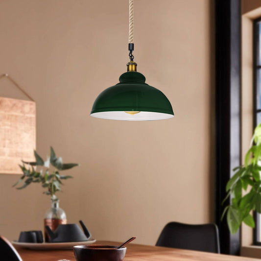 Grüne Hanfseil Pendelleuchte kaufen Ø 30cm