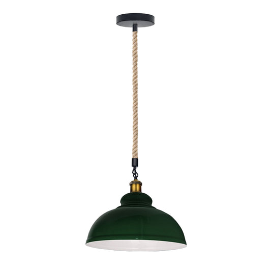 Grüne Hanfseil Pendelleuchte kaufen Ø 30cm