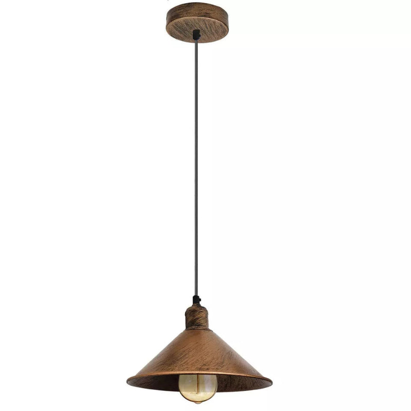 Esstisch Pendelleuchte aus Metall im Loft-Stil mit E27 Sockel