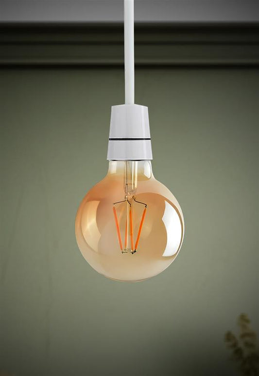 Vintage dimmbare G95 4W LED Glühbirne – Energiesparende Leuchtmittel für Pendelleuchten, warmes Licht für stilvolle Innenräume