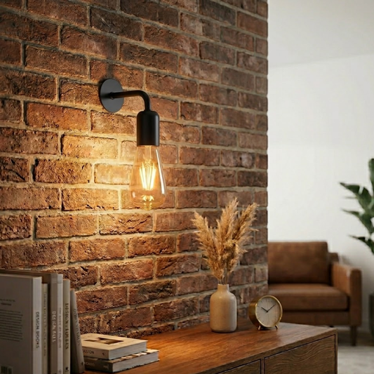 Vintage Wandleuchte E27 Retro Metall | Industrie Schwenkarm ~3401
