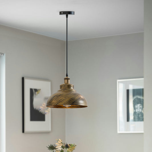 Lampada a sospensione da cucina | Ottone spazzolato | Metallo | Ø 29 cm ~3088