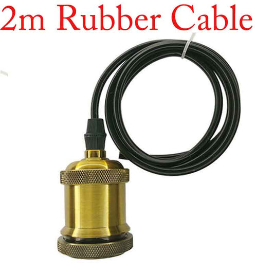 Gelbe Messing Farbe E27 Deckenschraube Pendelleuchte~1603