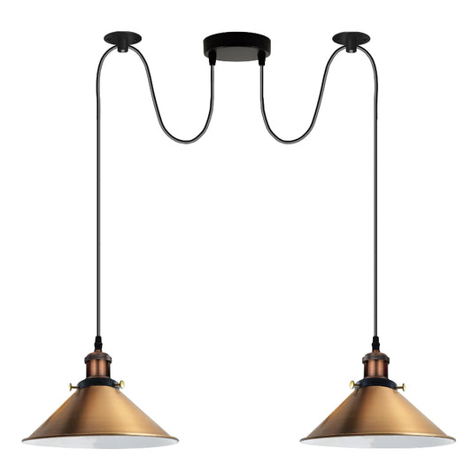 Moderne Deckenlampe 2-flammig E27 Fassung