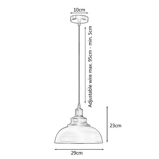 Vintage Deckenleuchte Hängelampe Metall Pendelleuchte