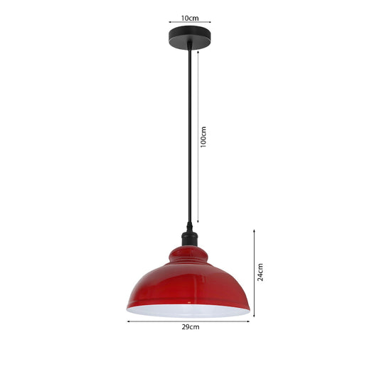 Pendelleuchte Decken LED Lampe, E27,Schirm Ø 29cm