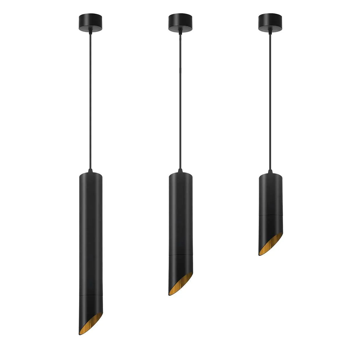 Wohnzimmer DeckPendelleuchte Hängelampen Schwarz