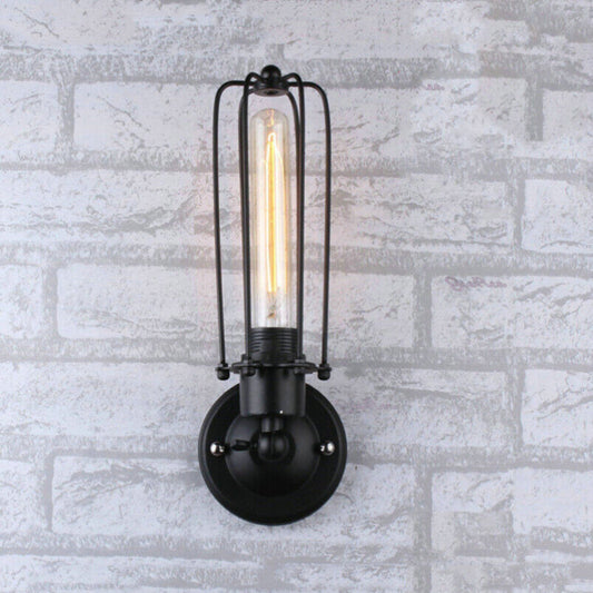 Vintage Käfig Industrielle Wandleuchte
