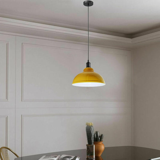 Suspension Vintage Luminaire Rétro  Plafonnier Lampe Éclairage Abat-jour