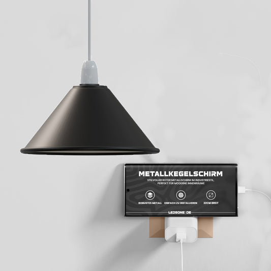 22cm Bunter Metall Lampenschirm Easy Fit Deckenleuchte für Wohnzimmer ~1334