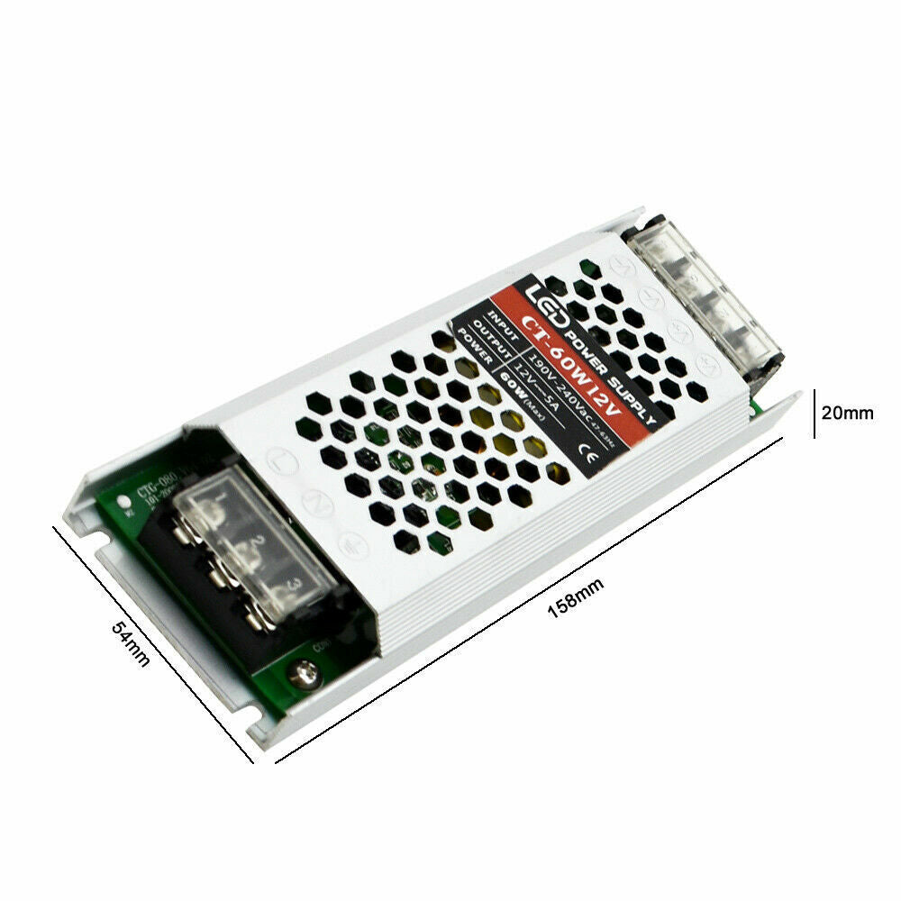 Hochwertiger LED Trafo für 60W Ultra Slim LED-Treiber 240V size image - ledsonede