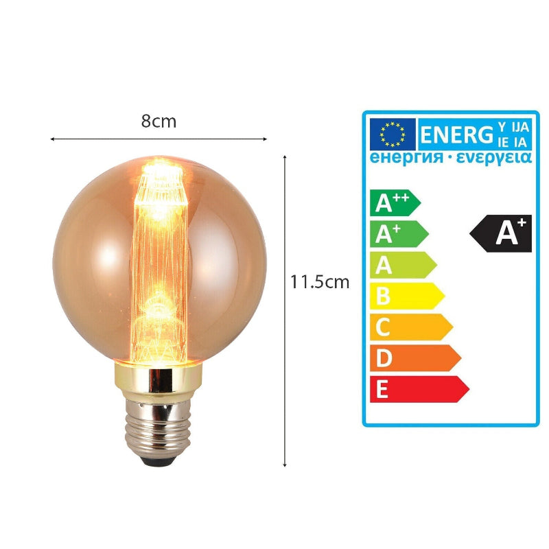 Warmweiß Edison LED Birne 2000K für stimmungsvolle Beleuchtung