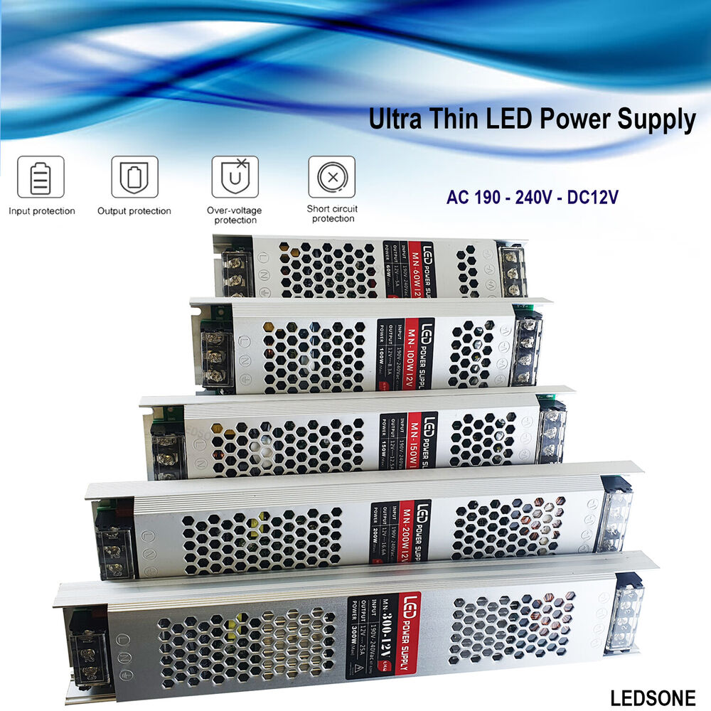 Ultraflacher LED-Trafo 12V -für LED-Streifen