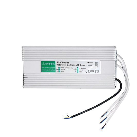 12V wasserfestes Netzteil stabilisiert 20,83A | 250W | IP67