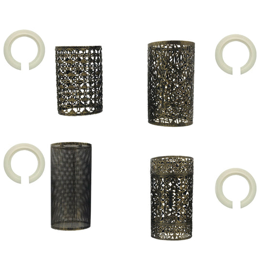 Industrielle Deckenleuchte im Drahtkäfig-Design