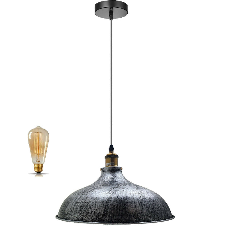 Modern Schwarz Pendelleuchte Ø 36cm mit E27 Fassung
