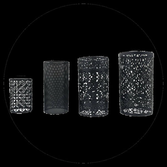 Schwarzer Drahtlampenschirm im industriellen Design für moderne Wohnräume mit E27-Fassung