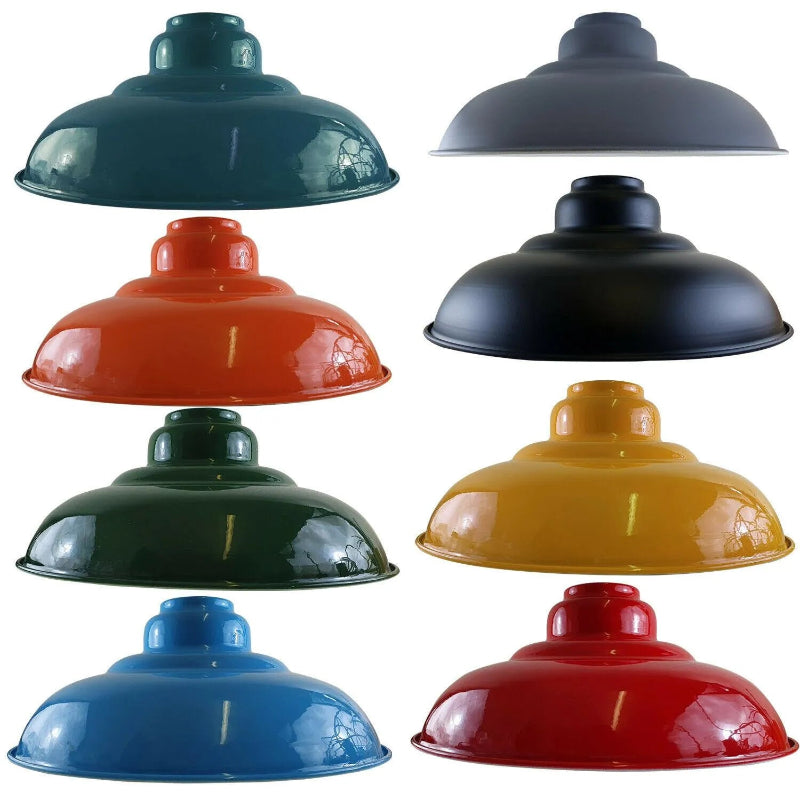 Farbmix Metalllampenschirme für E27 Lampen – kreativ und vielseitig
