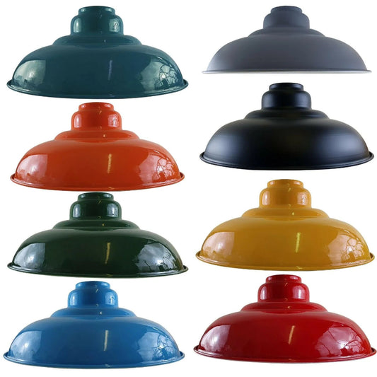Farbmix Metalllampenschirme für E27 Lampen – kreativ und vielseitig