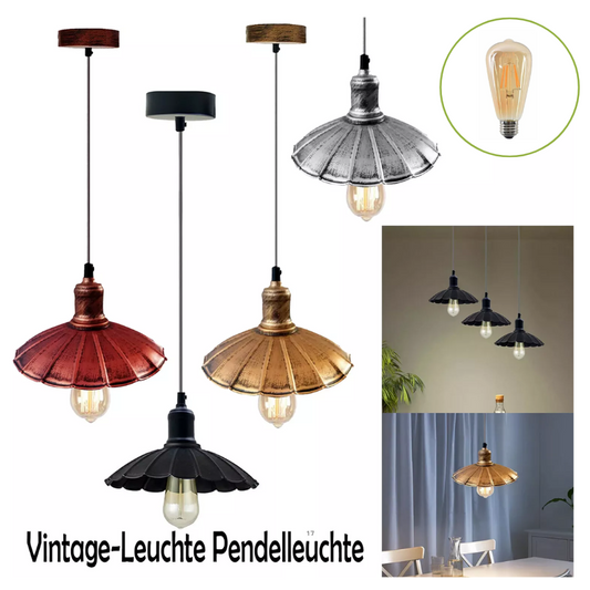 Industrial-Pendelleuchte Louche Pendule